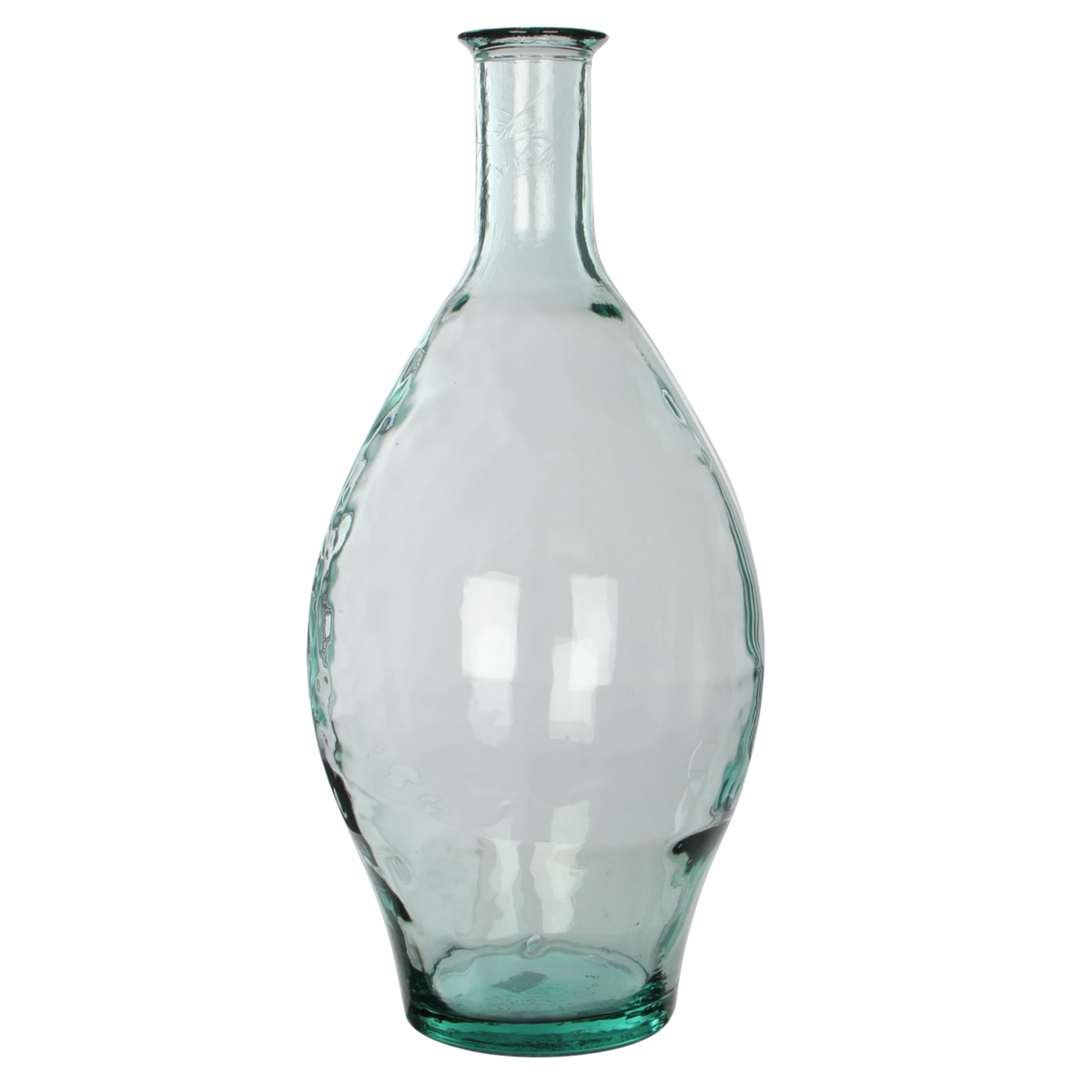 Kyara Bottle Vase - H60 x Ø28 cm - Recycled Glass - Transparent