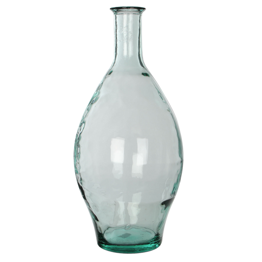 Kyara Bottle Vase - H60 x Ø28 cm - Recycled Glass - Transparent