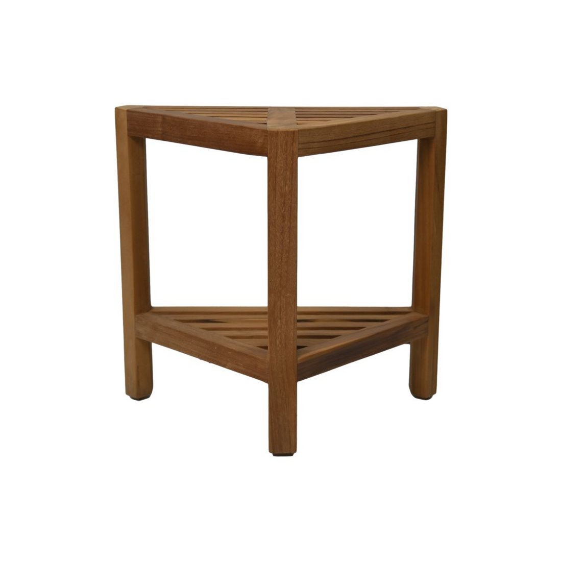 Decoratieve hoekkruk - 46x30x46,5 - Naturel - Teak