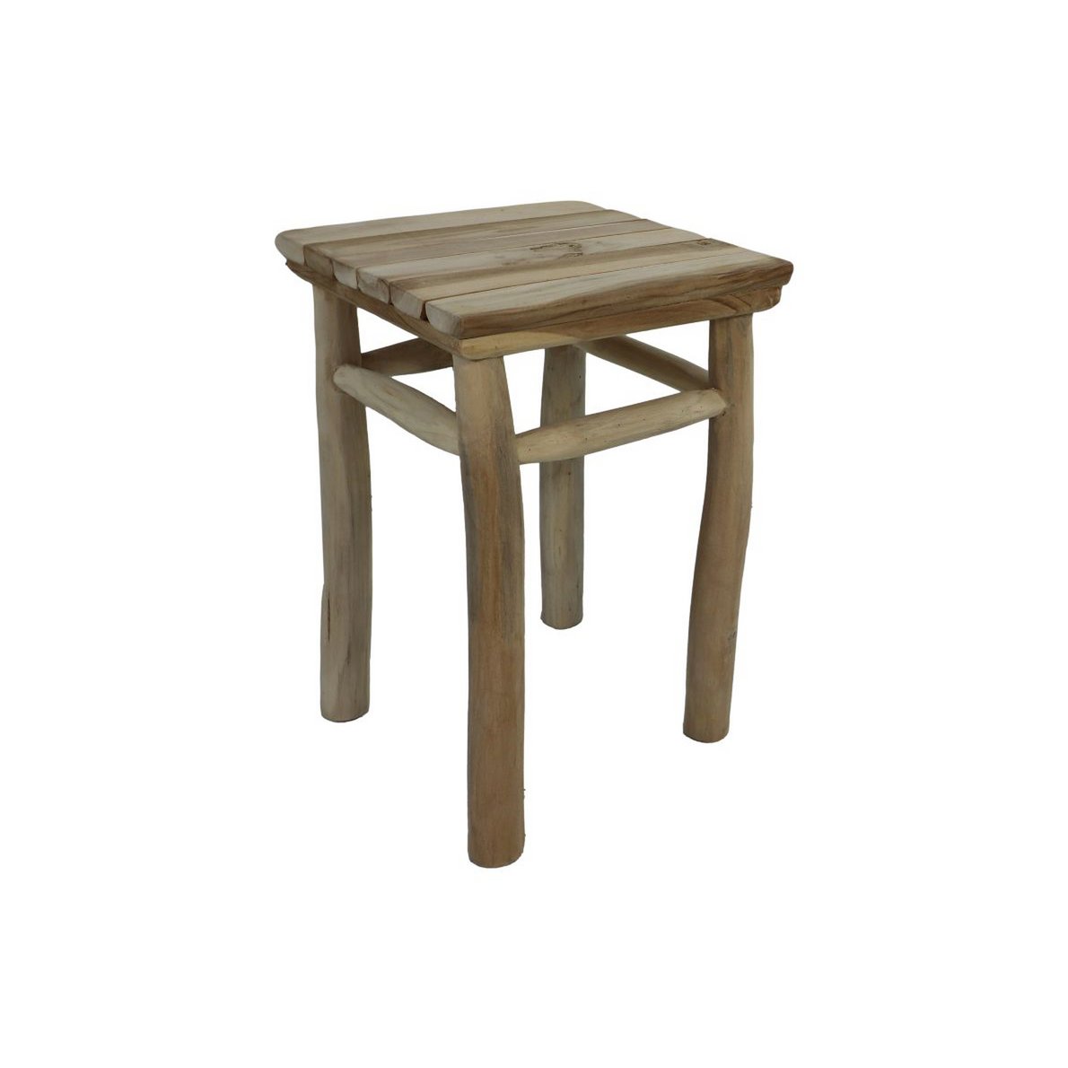 Stool Pank - 30x30x45 - Natural - Teak