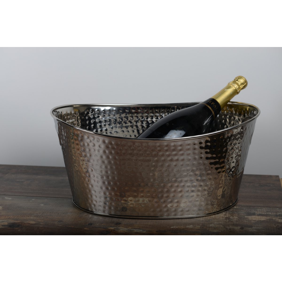 HAMMERED STAINLESS STEEL MULTIPLE CHAMPAGNE BUCKET