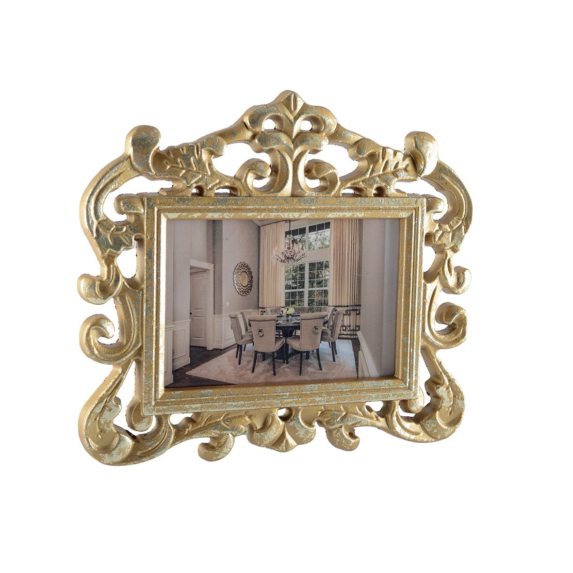 HORIZONTAL GOLD FRAME FOR HANGING 10X15 CM