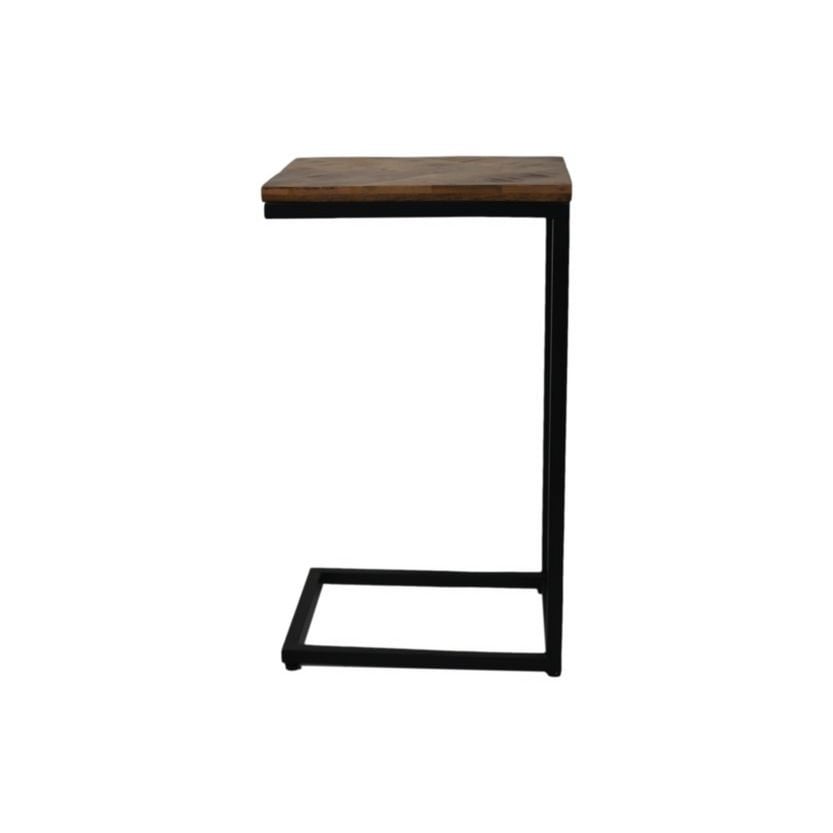 Side table Mosaic - 30x38x65 - Natural/Black - Mango wood/metal