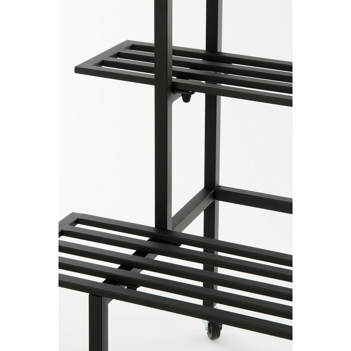 Greenrax Plant Stand - L90 x W44 x H102 cm - Metal - Black