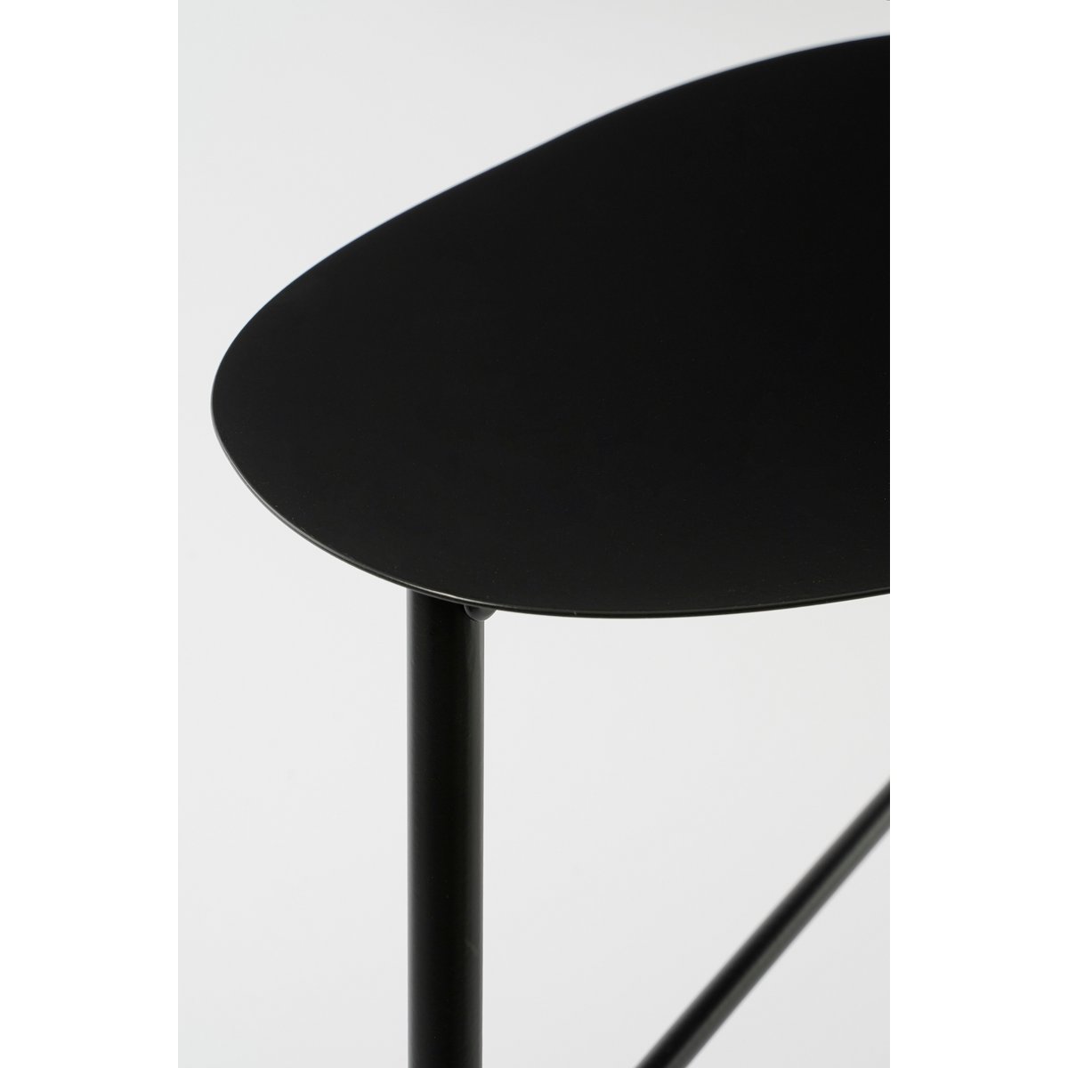 Fonda Side table - L44 x W30 x H40 cm - Metal - Black