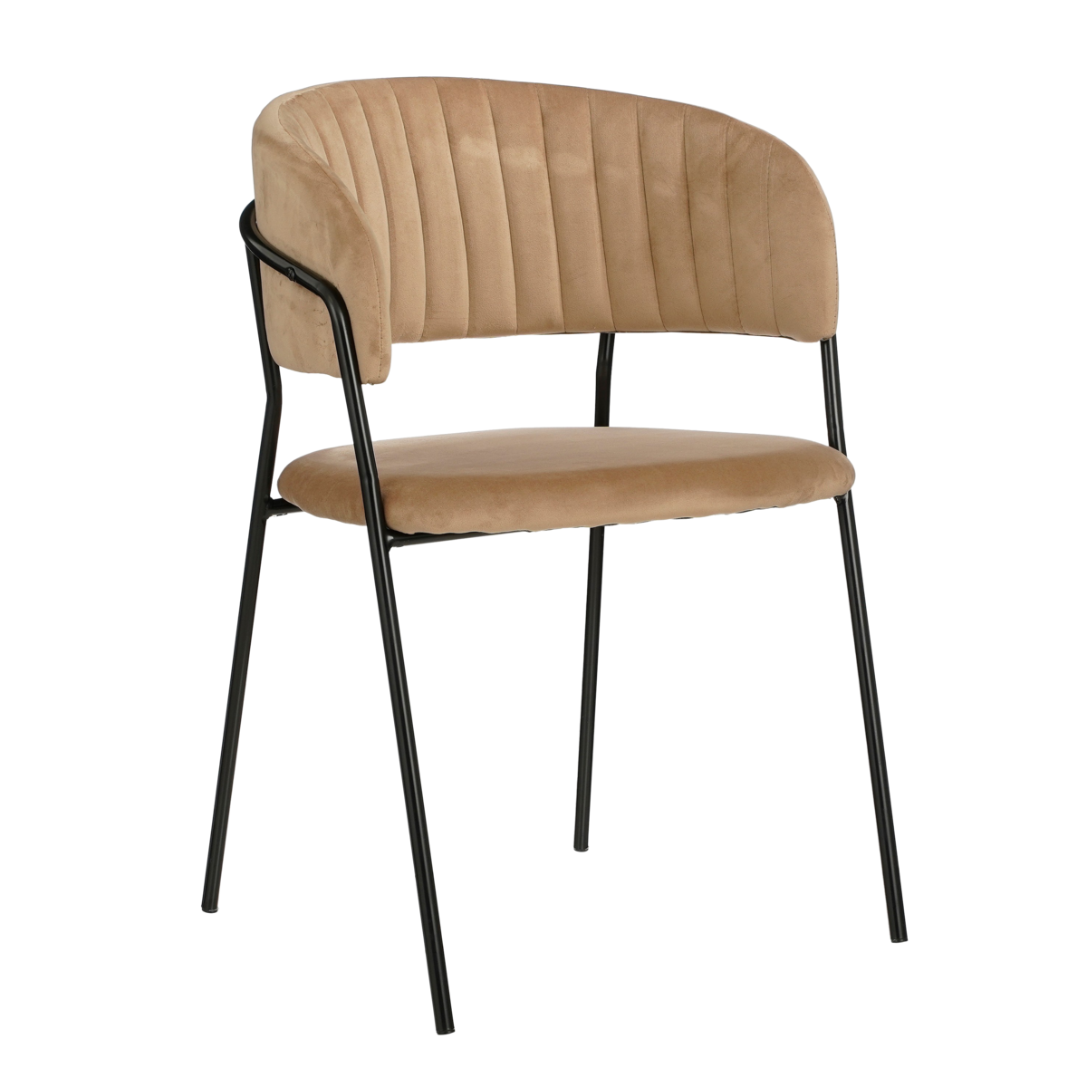 Moony Dining room chair - Velvet - Beige