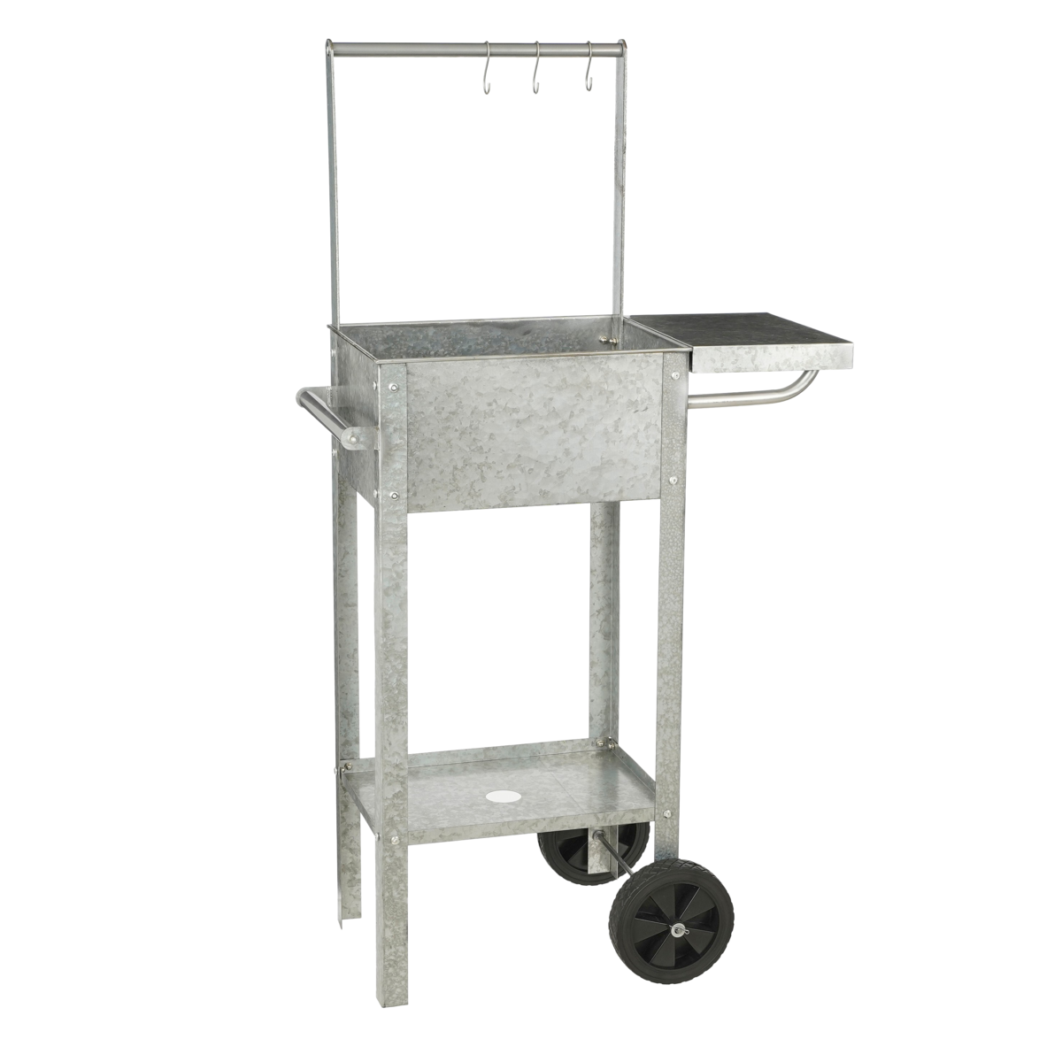 Ken Grow Table - L70 x W38 x H127 cm - Galvanized sheet steel