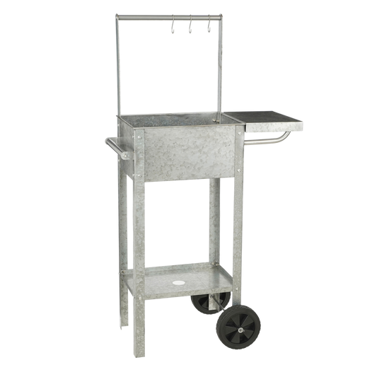 Ken Grow Table - L70 x W38 x H127 cm - Galvanized sheet steel