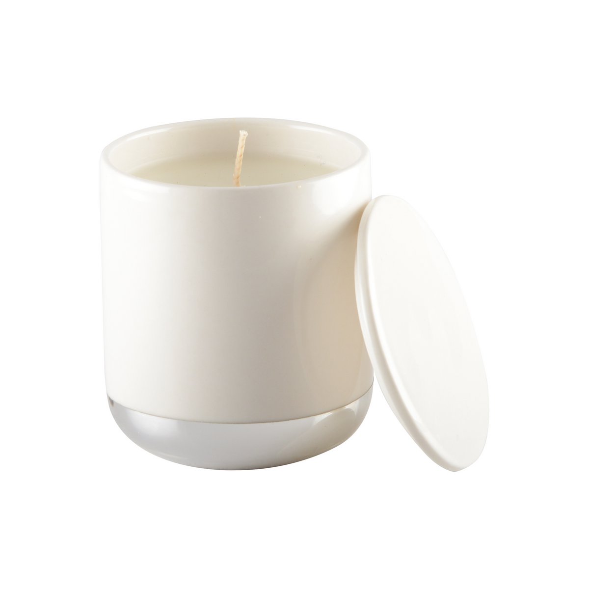 SILVER CERAMIC CANDLE