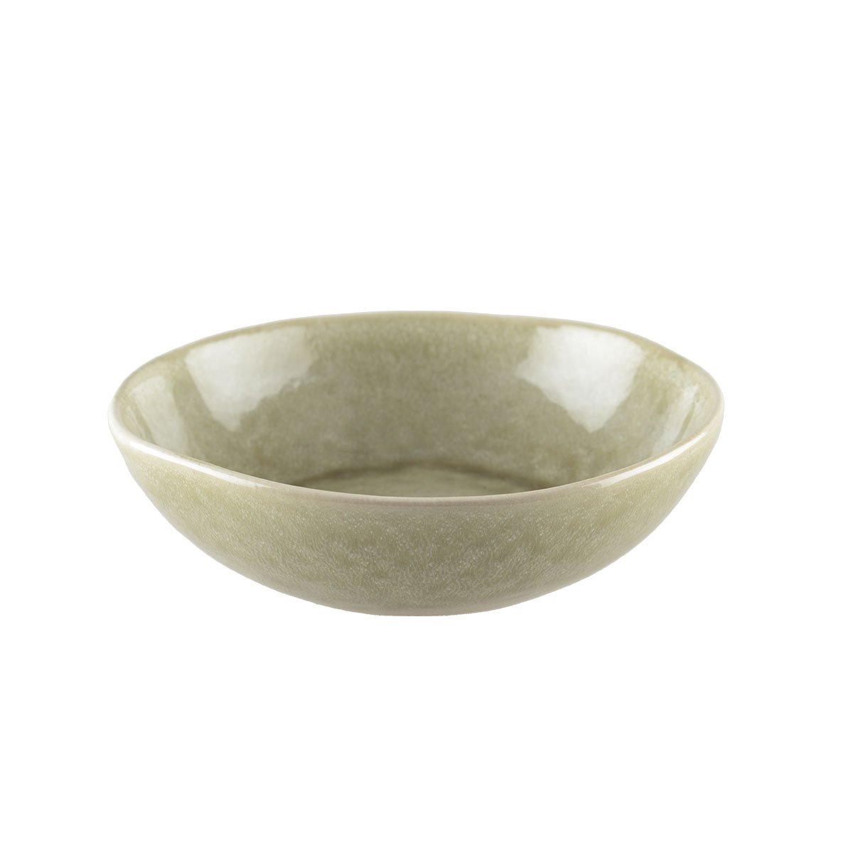 GREEN SOUP PLATE 18.8CM